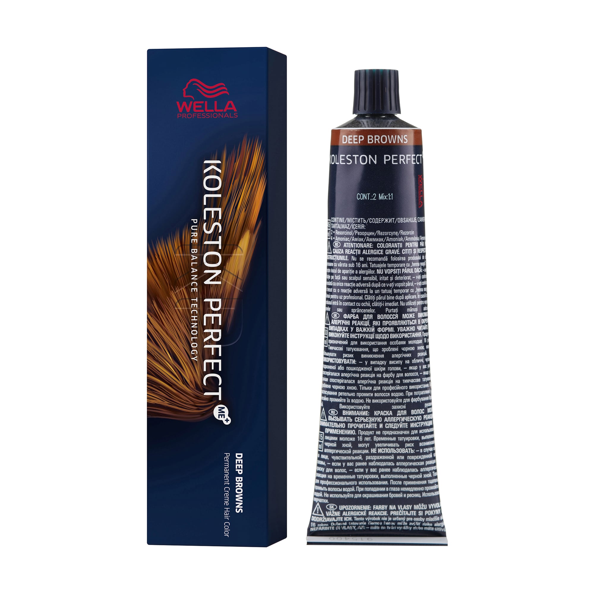 Стійка крем-фарба для волосся Wella Professionals Koleston Perfect Deep Browns, 6/71-темний блондин коричнево-попелястий, 60 мл